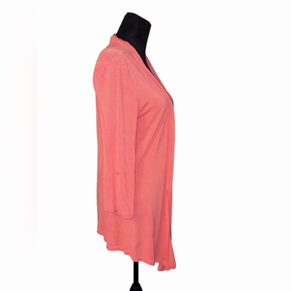 🆕💜 Women’s Coral Drape Cardigan M Lightweight - Picture 2 of 8